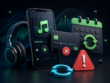 Spotify Premium 续费失败、付款卡与自动重试示意图