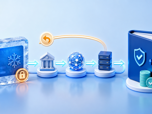 虚拟卡冻结或注销后原路退款追踪流程示意图