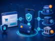银行卡通过手机连接商户、卡组织与发卡行完成 3D Secure 安全验证示意